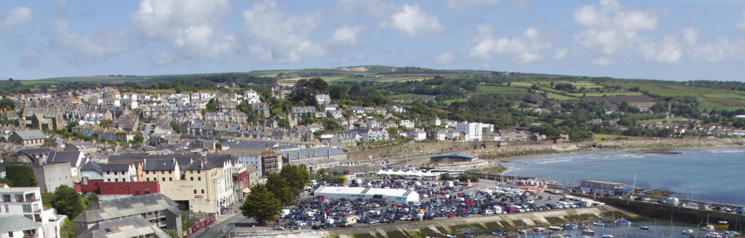 Overhead view of Penzance
